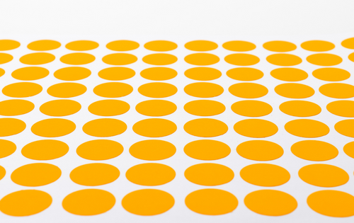 Circle-Orange-Stickers-1 Stickers and Labels: What’s the Difference?